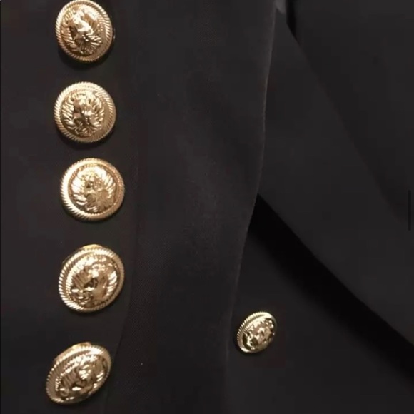 Black Slim Fit Blazer - Picture 3 of 11